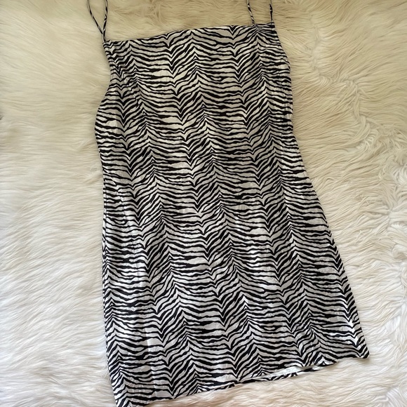 Princess Polly Lochie Zebra Print Satin Cami Dress - Picture 2 of 10